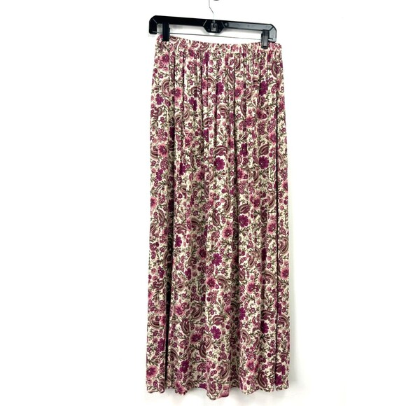 Patrons of Peace Maxi Skirt Women Sz M Floral Paisley Lightweight Flowy 1188T - Picture 4 of 11